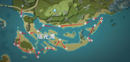 原神星螺快速采集路线