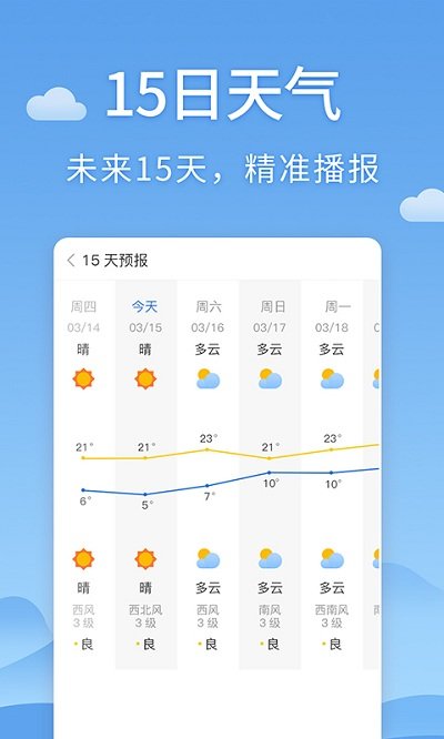 清新天气预报app