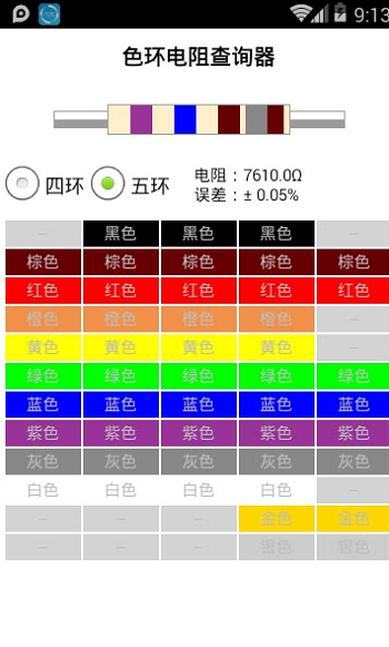 色环电阻查询器手机版2022