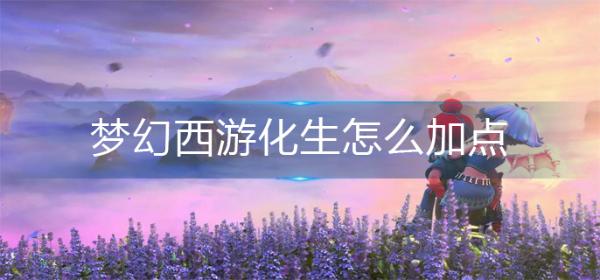 梦幻西游化生怎么加点？