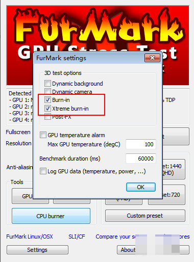 Furmark正确的烤机教程(图解)