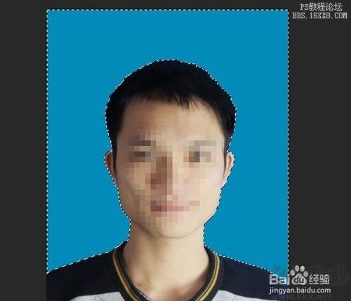 PS换证件照背景教程,PhotoShop证件照换背景颜色方法