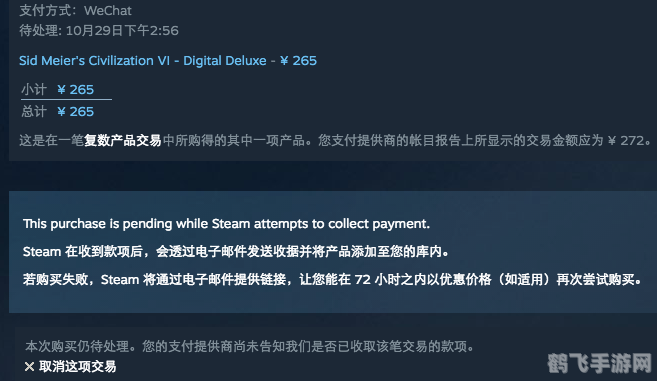 Steam支付 Steam支付界面黑屏问题全攻略