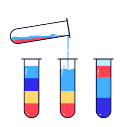 液体颜色水排序游戏