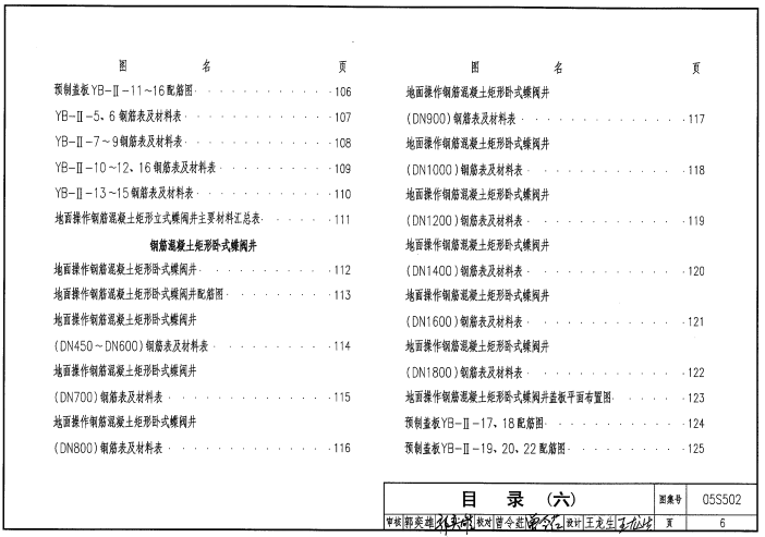 05S502室外给水管道附属构筑物图集